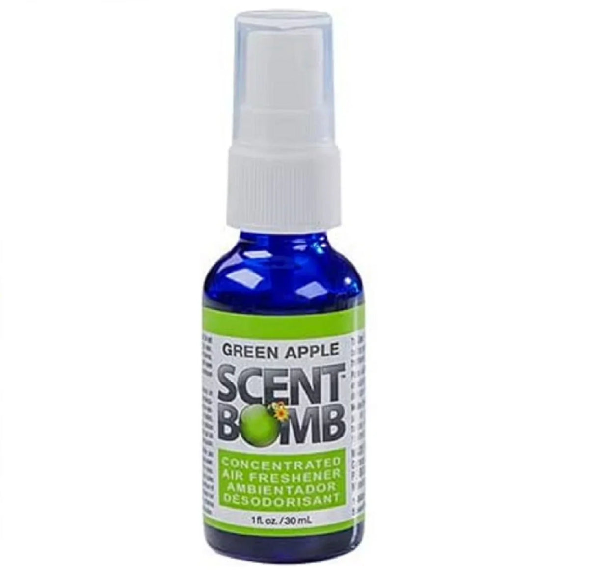 Scent Bomb Air Freshener Spray, 100 % Oil Based Concentrated Air Freshener, Air Freshener Spray for Car, Room, Bathroom and Odor Eliminator, Green Apple