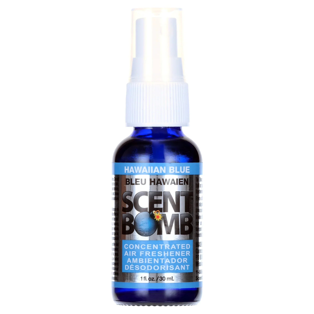 Scent Bomb Hawaiian Blue Scent Spray Air Freshener, 1 oz.