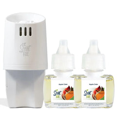 100% Natural Peppermint Plug in Air Freshener, Scented Oil Refills, 2 Refills + Diffuser
