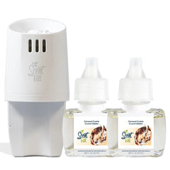 100% Natural Peppermint Plug in Air Freshener, Scented Oil Refills, 2 Refills + Diffuser